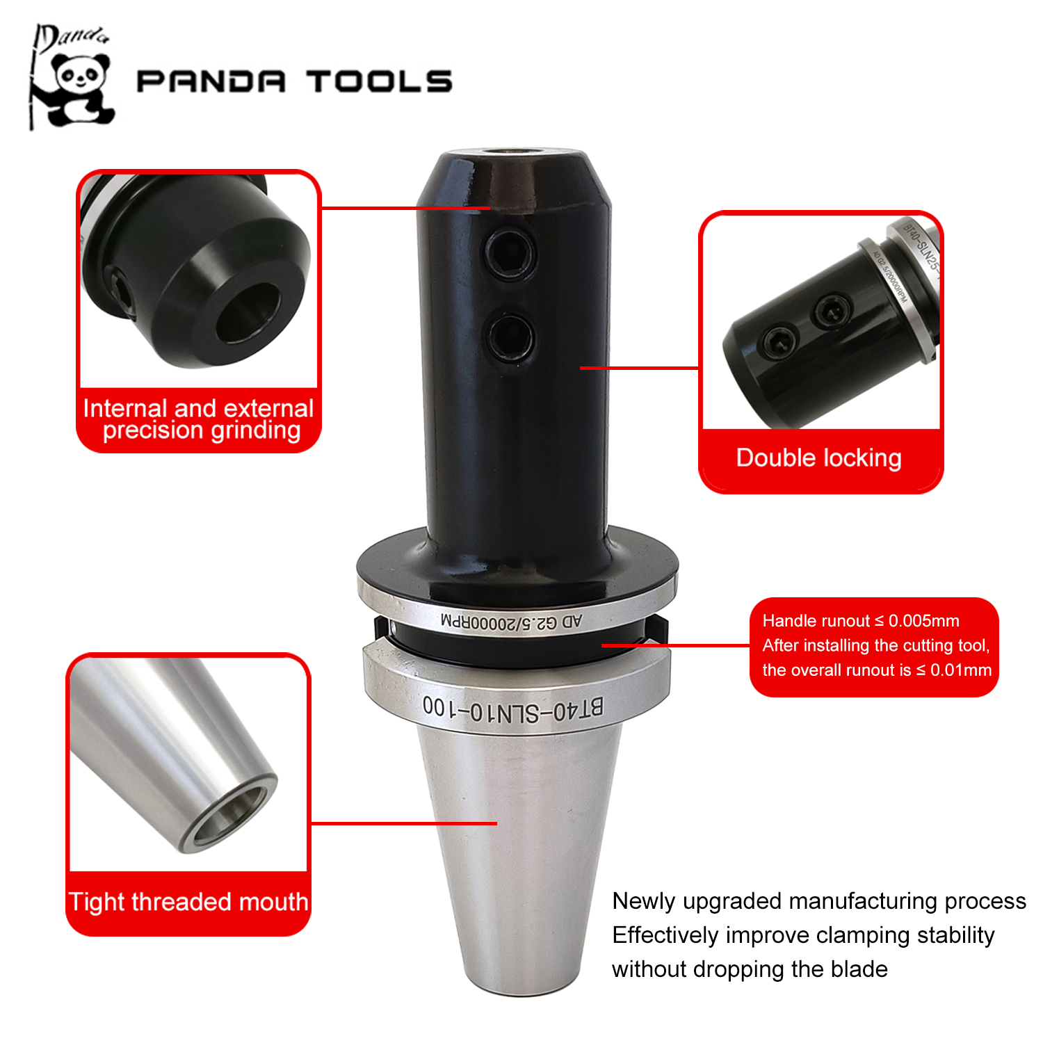 BT Side Lock End Mill Adapter-Panda-tool